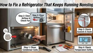 How to Fix a Refrigerator That Keeps Running Nonstop