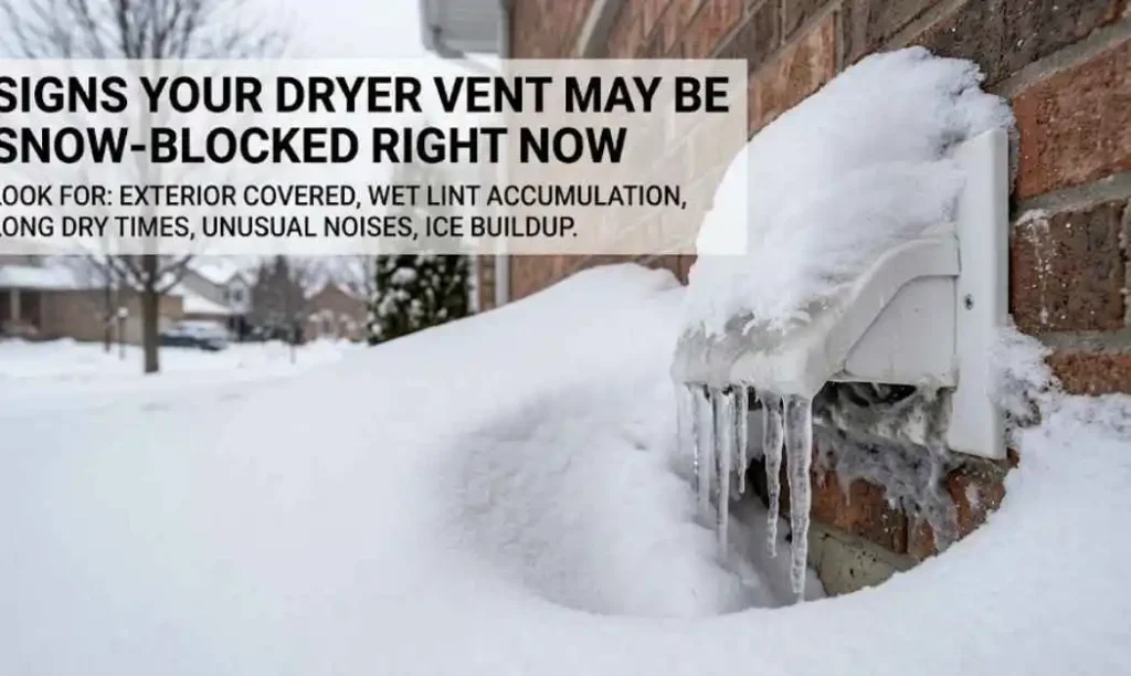 Signs Your Dryer Vent May Be Snow-Blocked Right Now